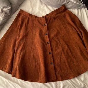 Brown corduroy skirt